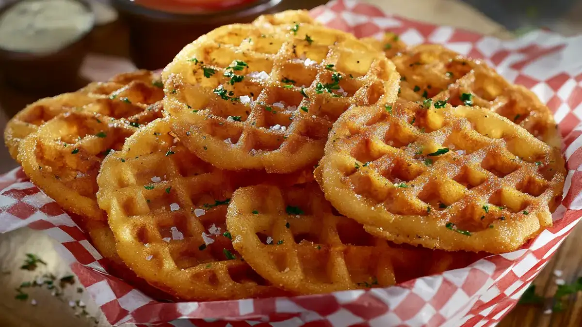 Easy Air Fryer Waffle Fries Recipe
