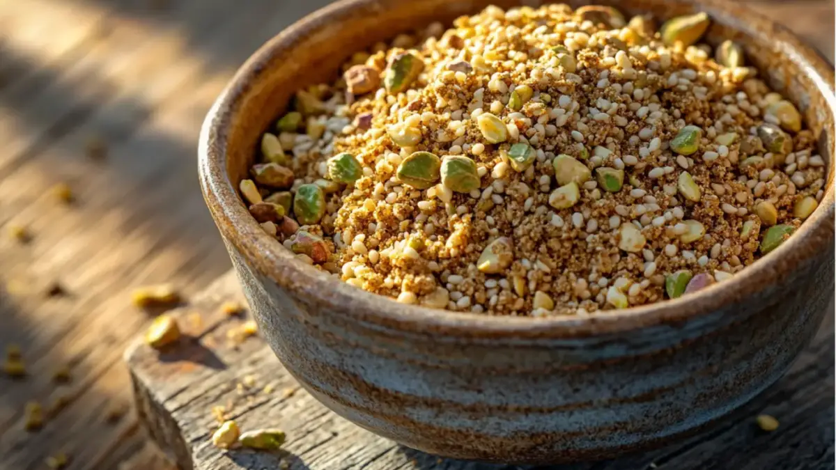 Pistachio Dukkah: Middle Eastern Spicy Recipe