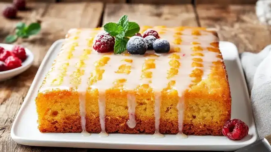 Moist &Tangy Delight Kefir Sheet Cake