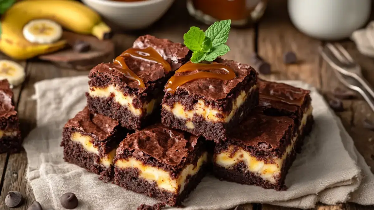 Easy Banana Pudding Brownies Recipe