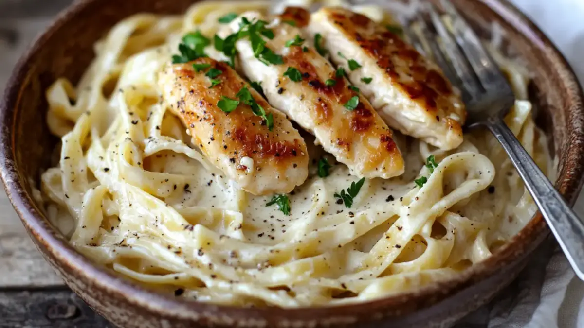 Garlic Parmesan Chicken Pasta Recipe