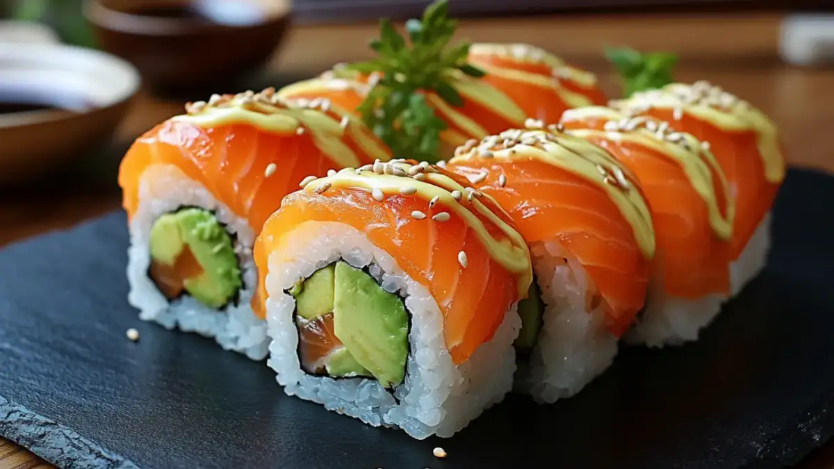 Salmon Avocado Roll: A Healthy Sushi  with Omega-3s