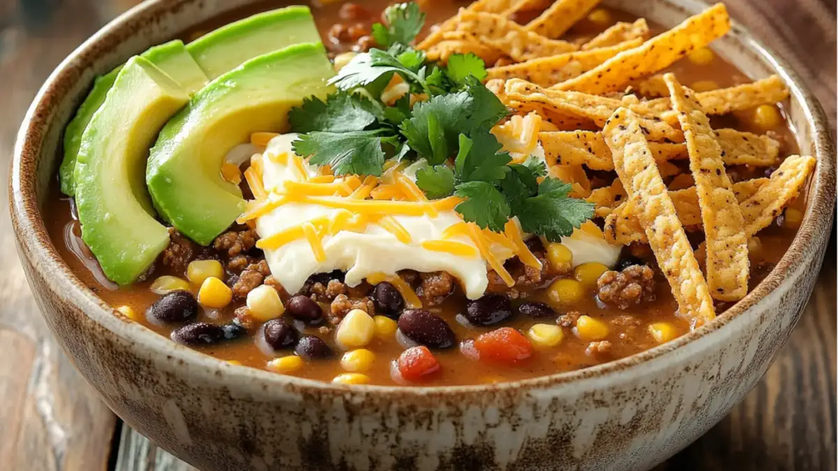 Easy Homemade Taco Soup Frios Recipe