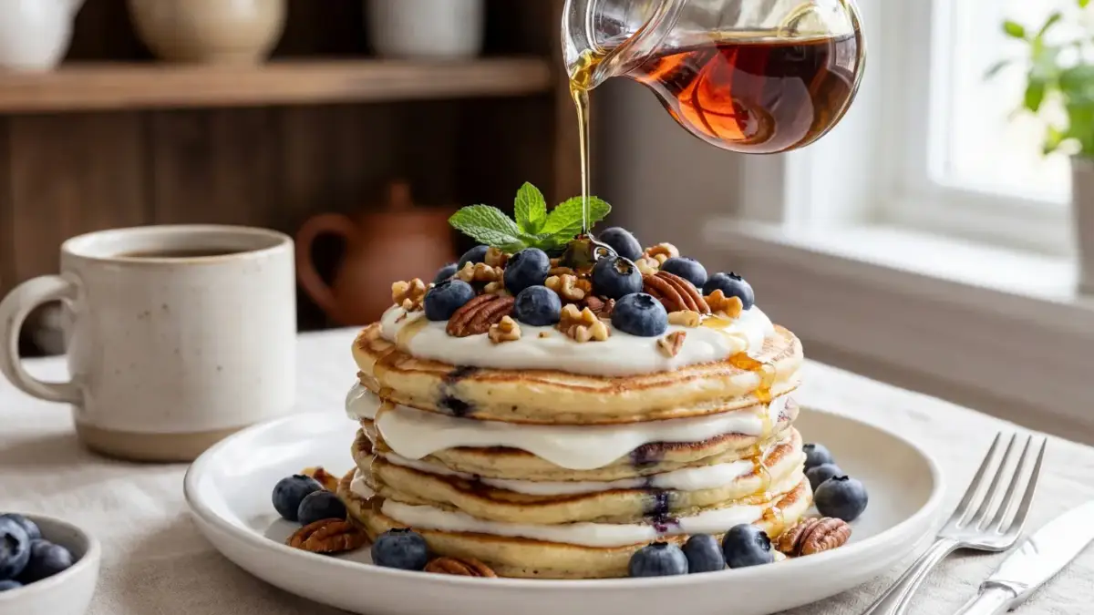 Blueberry Cottage Cheese Pancakes: Fluffy, High-Protein Breakfast