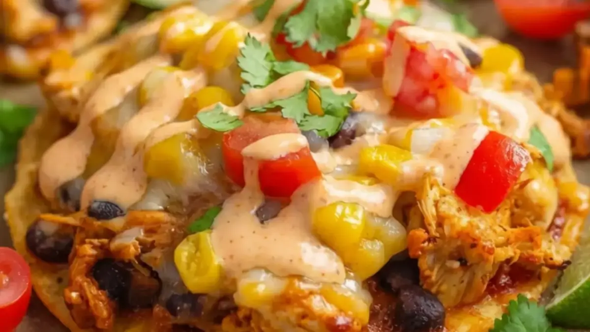 Easy Mexican Rotisserie Chicken Tostadas (15 Minute Dinner)