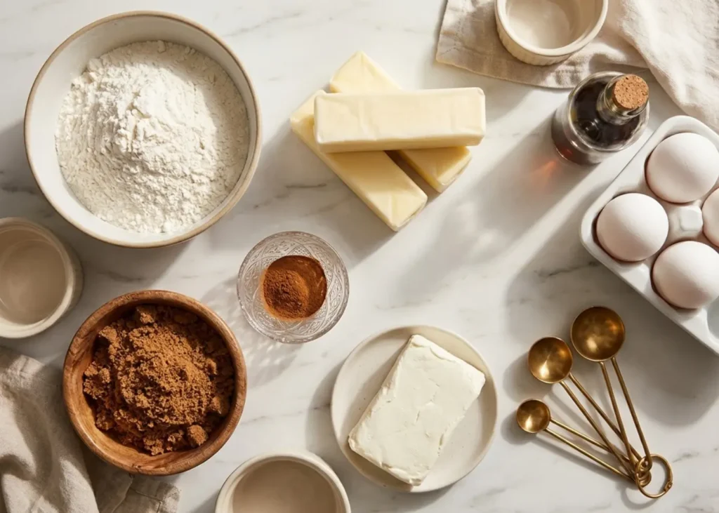 Cinnamon Roll Cookies ingredients