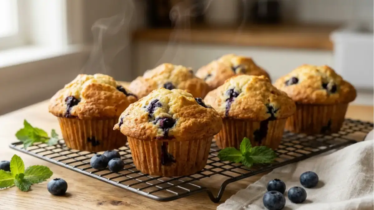 Blueberry Cottage Cheese Muffins Recipe
