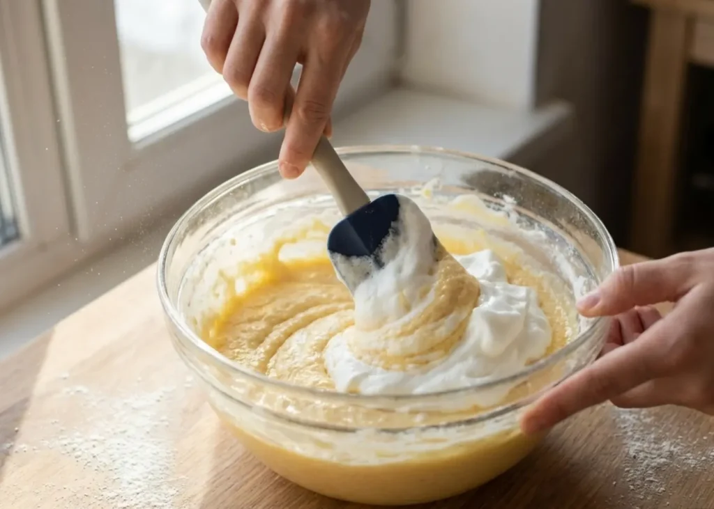 fluffy cottage cheese cloud bread prep
