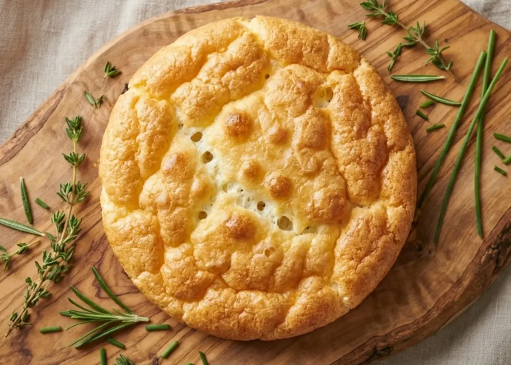fluffy cottage cheese cloud bread serving