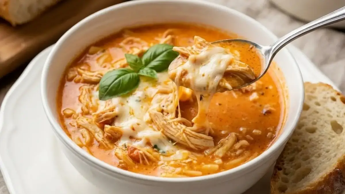 Best Crock Pot Creamy Chicken Parmesan Soup