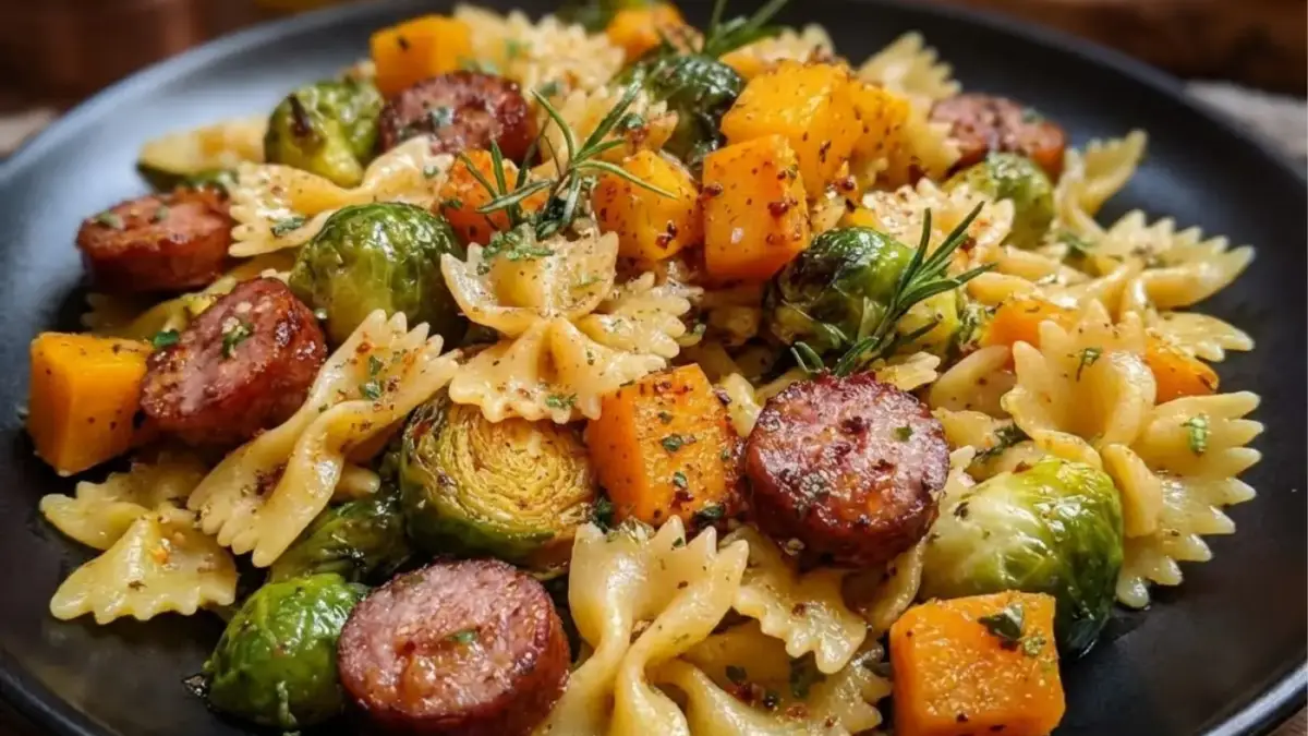 Autumn Sausage Pasta Squash