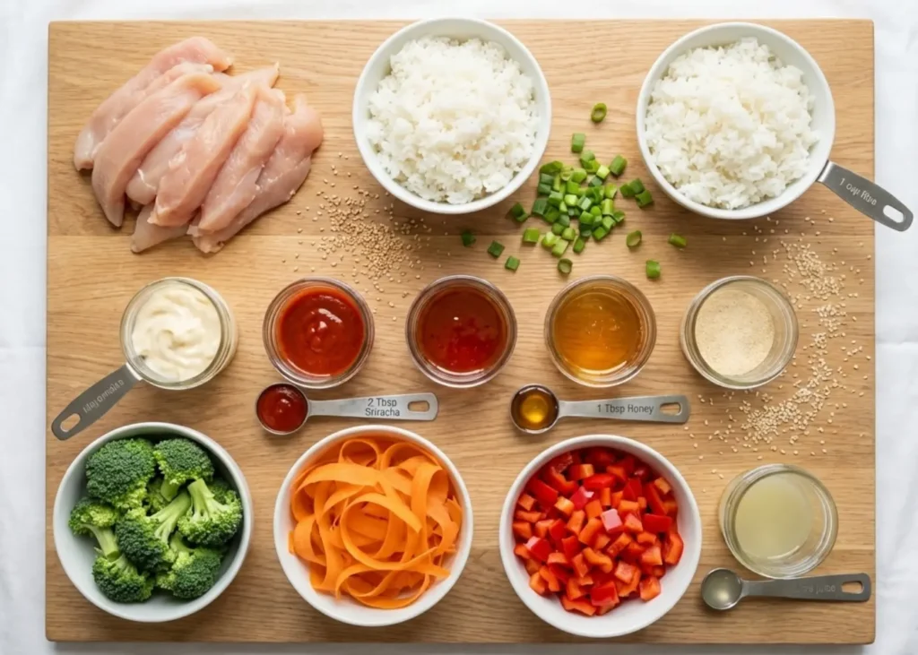 How to Make Bang Bang Chicken Bowls