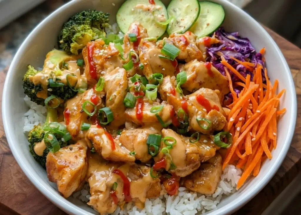 Crispy & Spicy Bang Bang Chicken Bowl