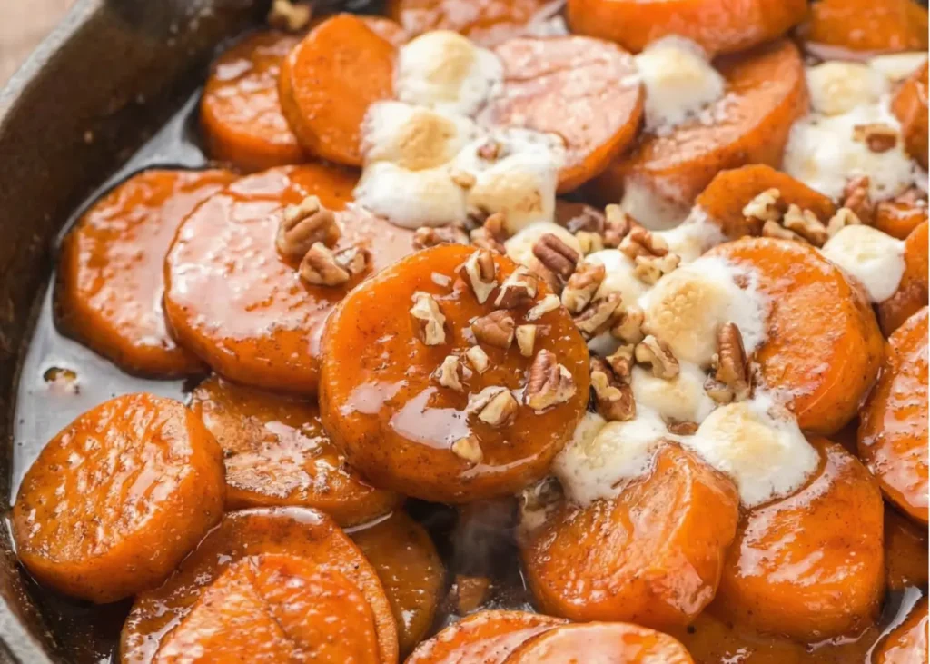 Candied Sweet Potatoes Ready to Serve