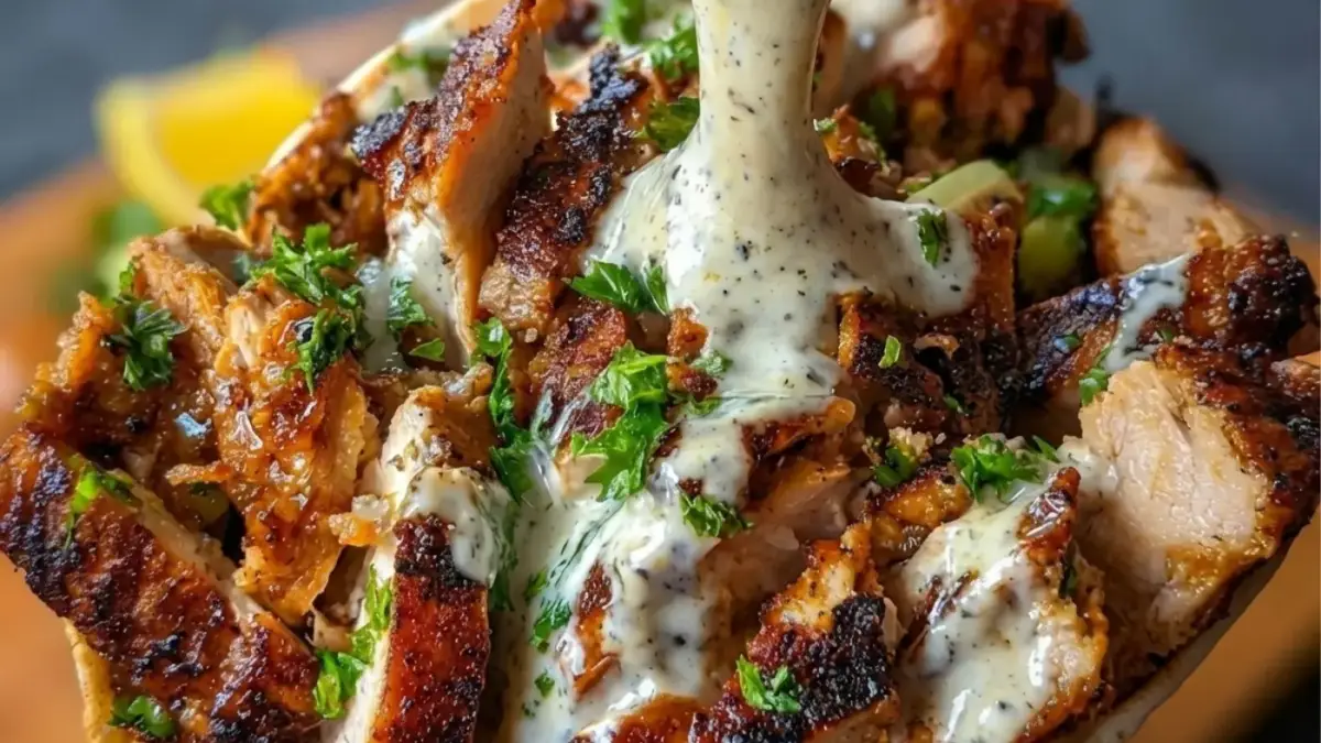 Chicken Shawarma With Garlic Sauce