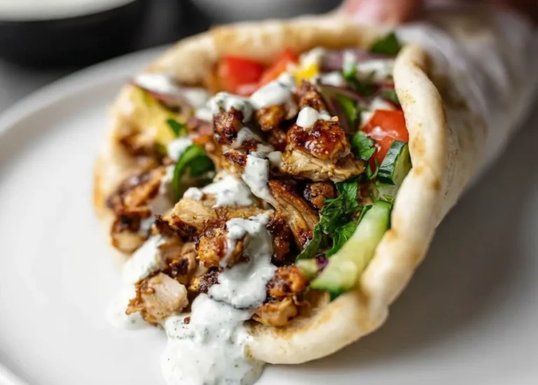 Spiced Chicken Shawarma with Garlic Dip