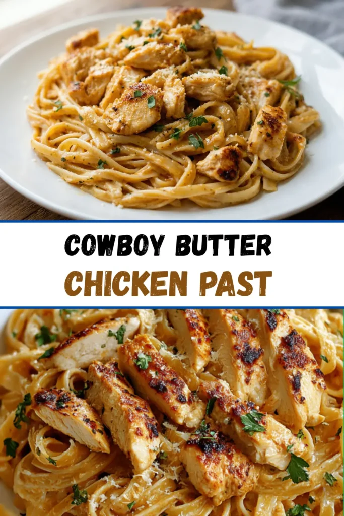Creamy Cowboy Butter Chicken Linguine