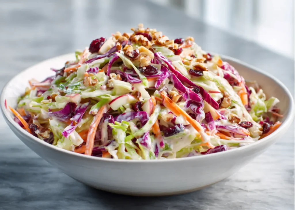 Best BBQ Coleslaw with Apples and Cranberries | Summer Cookout