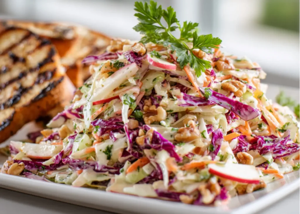 Healthy Cranberry Apple Coleslaw in 15 Minutes | No Mayo Option