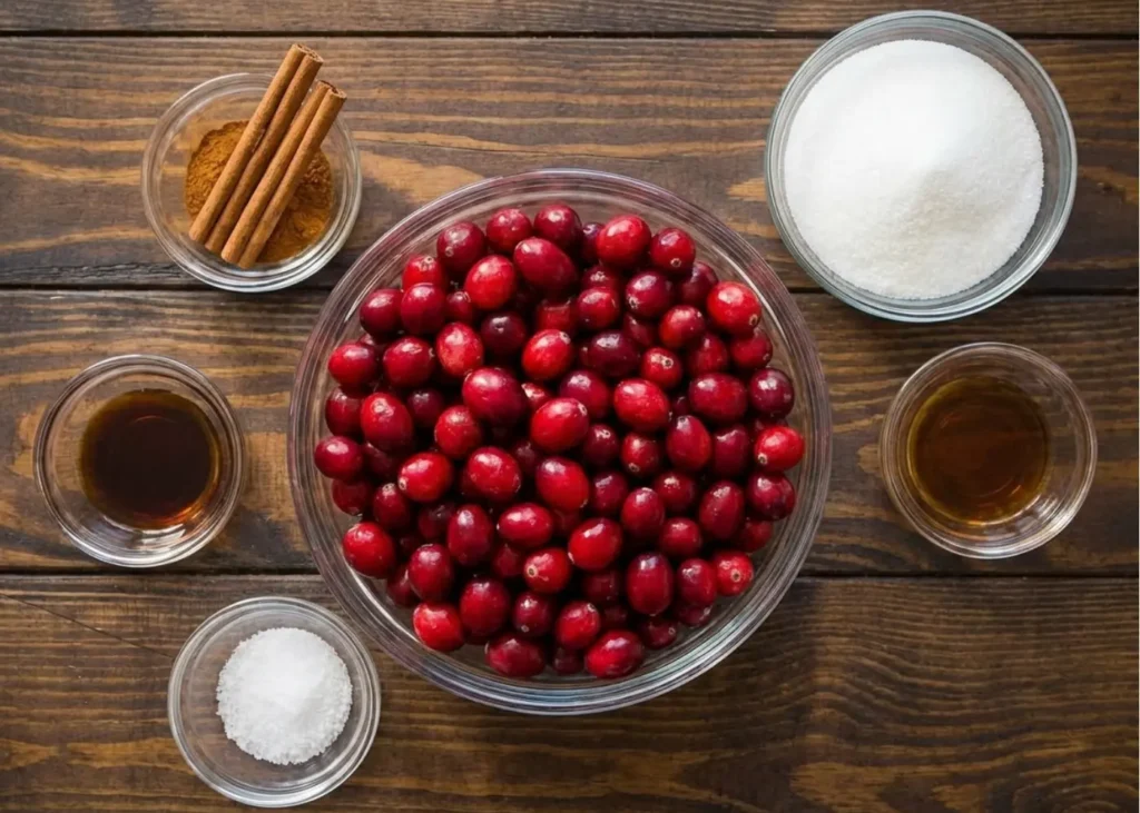 Classic Homemade Cranberry Sauce Recipe ingredients
