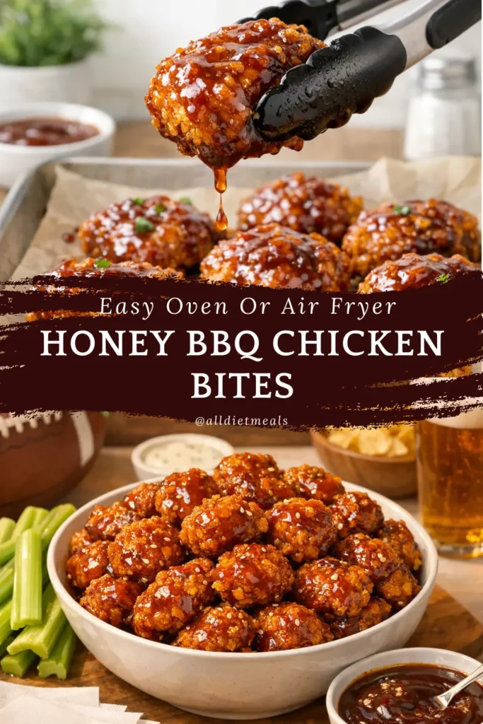 Baked Honey BBQ Chicken Bites