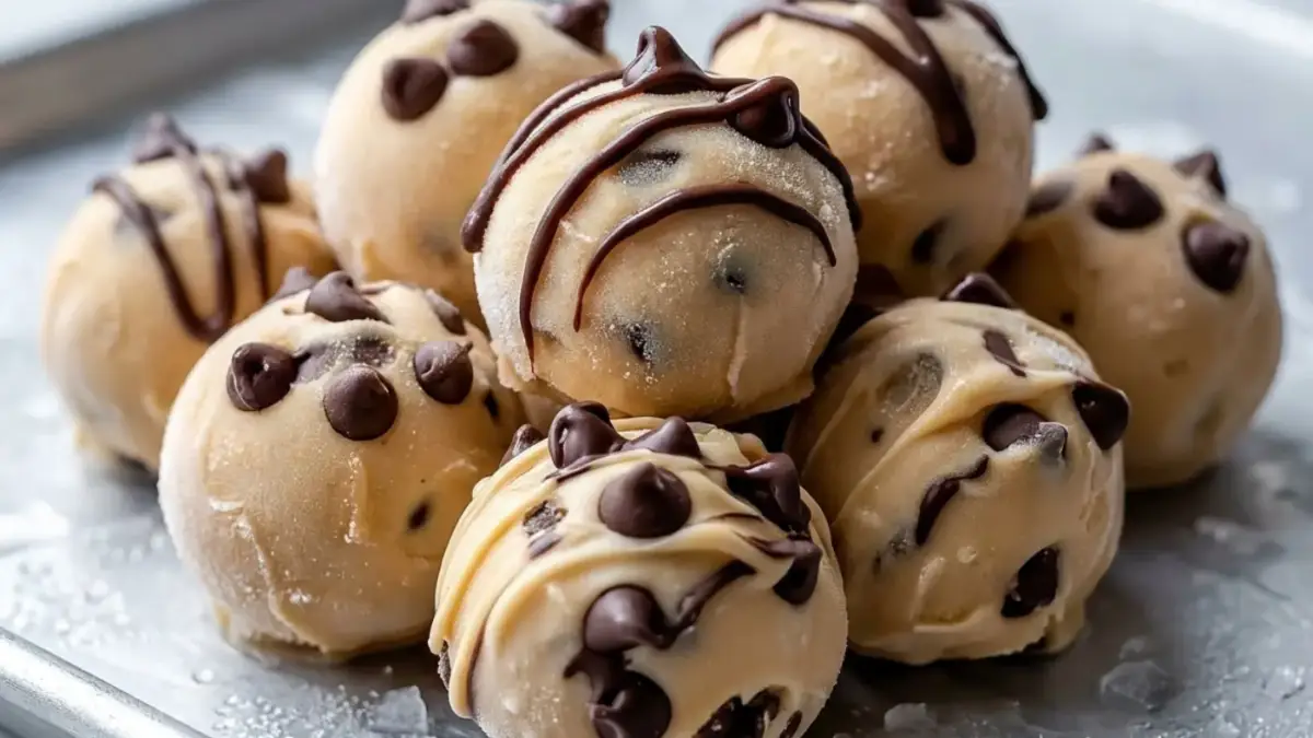 Frozen Greek Yogurt Peanut Butter Bites With Chocolate Chips