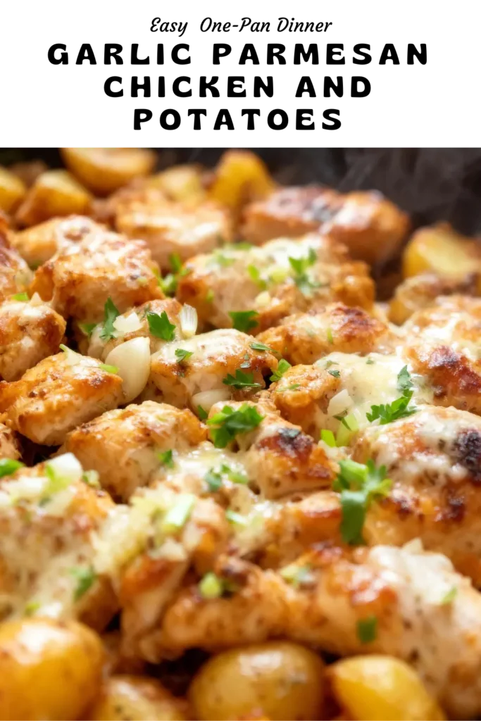 Garlic Parmesan Chicken and Potatoes One Pan Dinner
