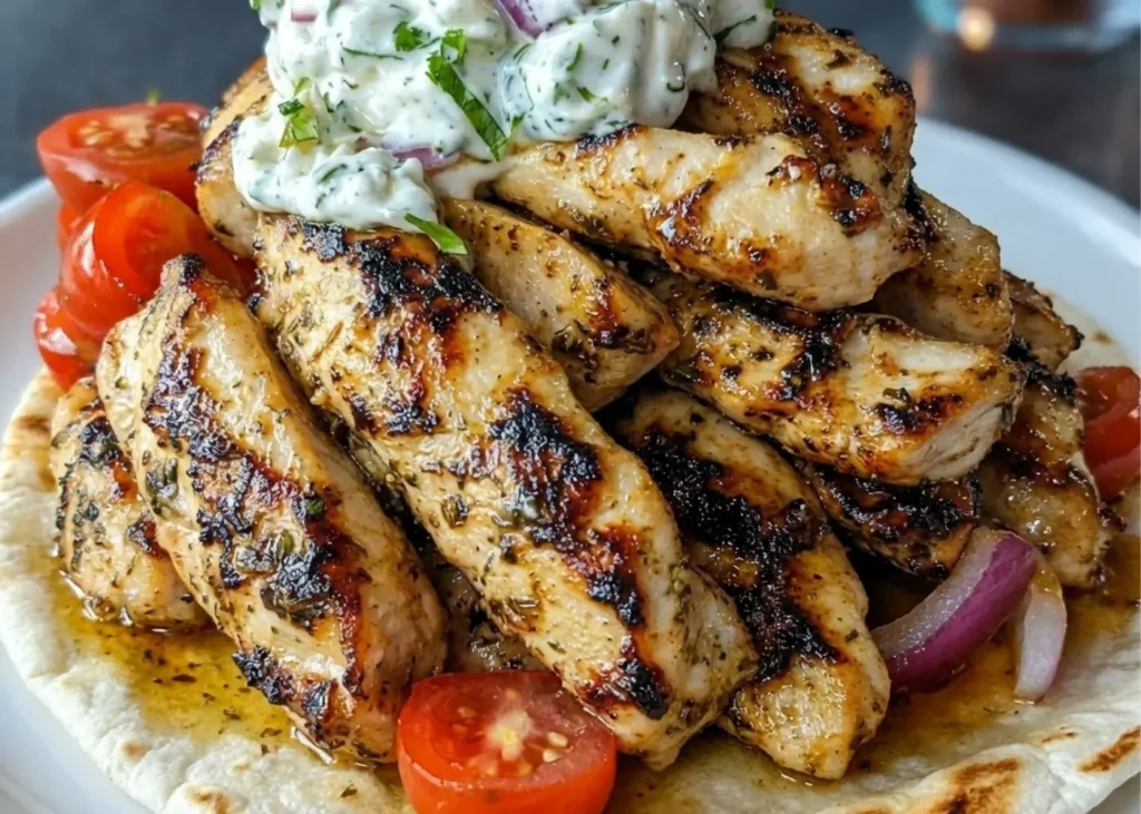 Greek Chicken Gyros At Home