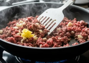 Korean Ground Beef Bowl One Pan Cooking