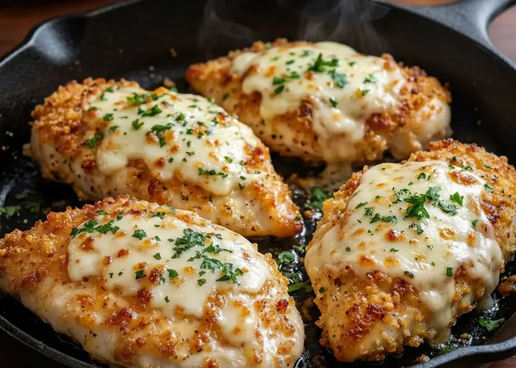 Longhorn Steakhouse Parmesan Chicken copycat that is crispy, cheesy, and so easy to make at home.