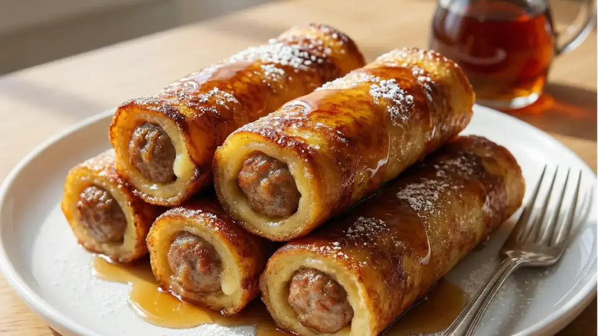 Sausage French Toast Roll-Ups