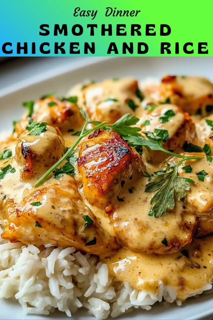 Smothered Chicken And Rice Easy Skillet Dinner