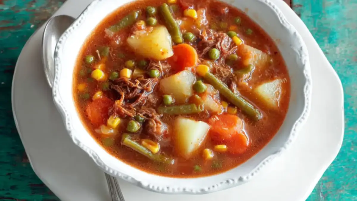 Grandma Old-Fashioned Vegetable Beef Soup