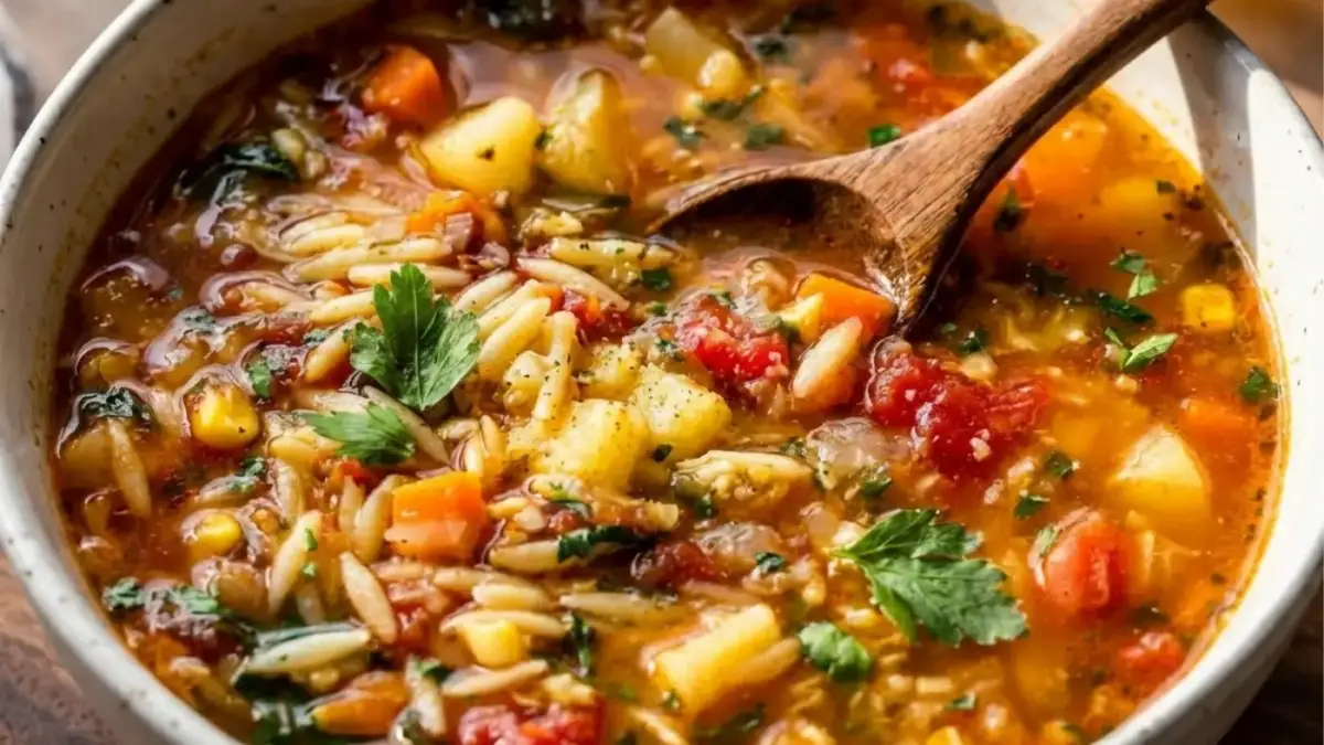 Easy Vegetable Orzo Soup