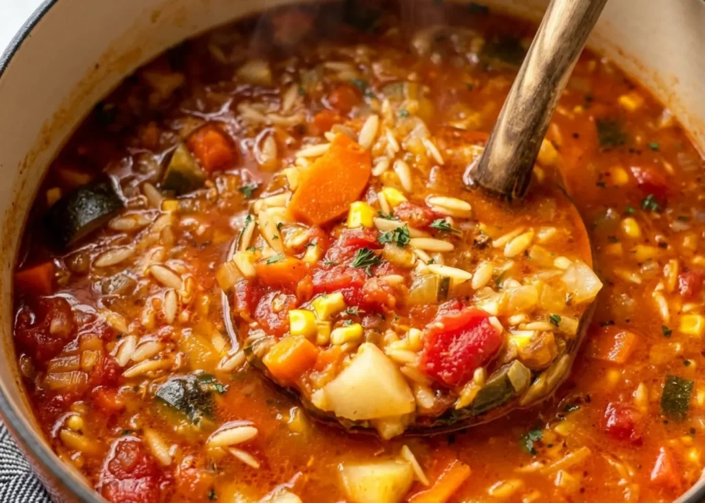 Hearty Vegetable Orzo Soup