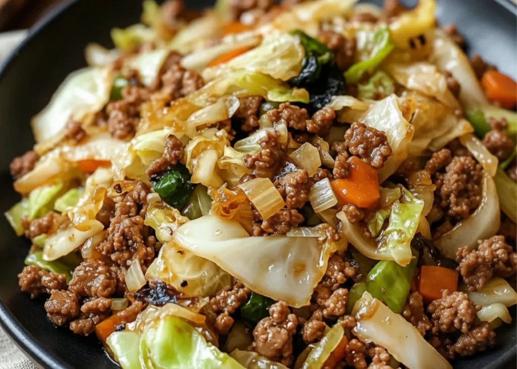 Easy Chinese Beef Cabbage Stir Fry (One Pan, 25 Min!)