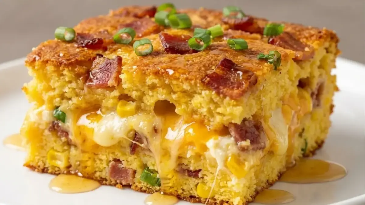 Easy Loaded Cornbread Casserole
