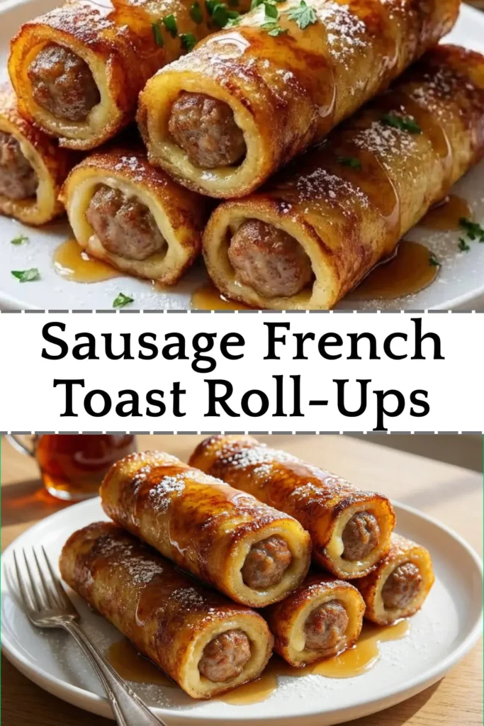 Sausage French Toast Roll-Ups Easy Breakfast